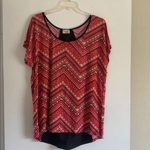Blouse, short sleeve